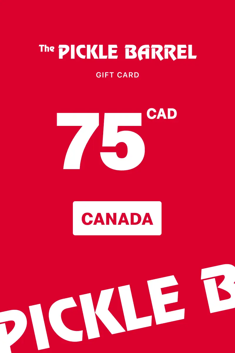 The Pickle Barrel 75 CAD Gift Card (Canada) - Digital Key