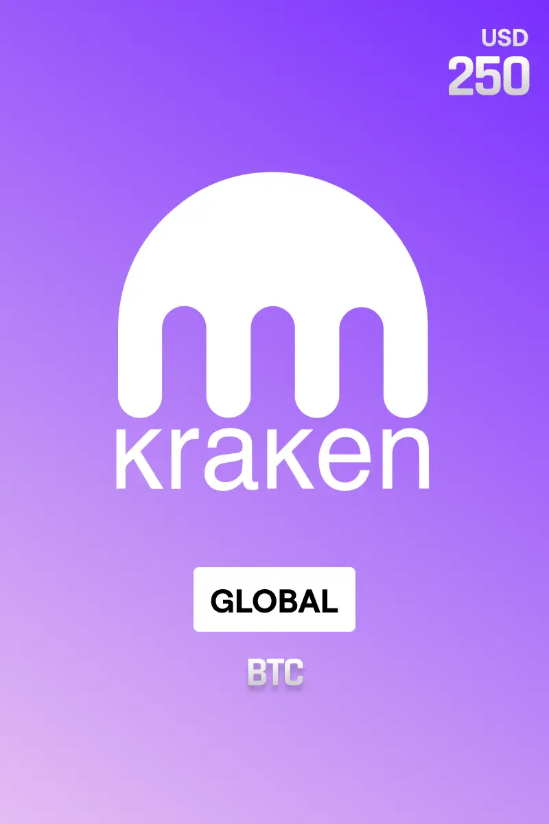 Rewarble Kraken (BTC) 250 USD Gift Card (Global) - Rewarble - Digital Key afbeelding 1