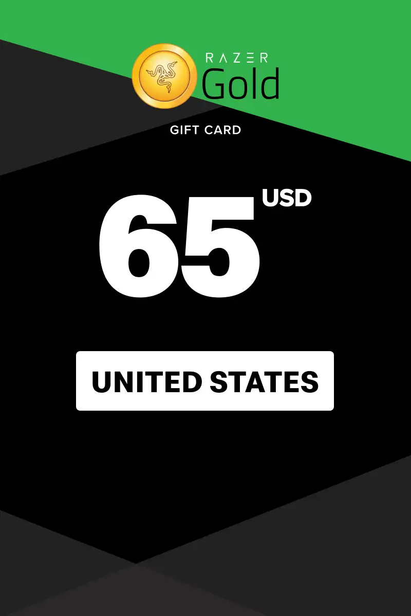 Razer Gold 65 USD Gift Card (United States) - Digital Key