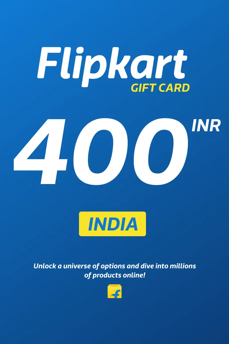 Flipkart 400 INR Gift Card (India) - Digital Key