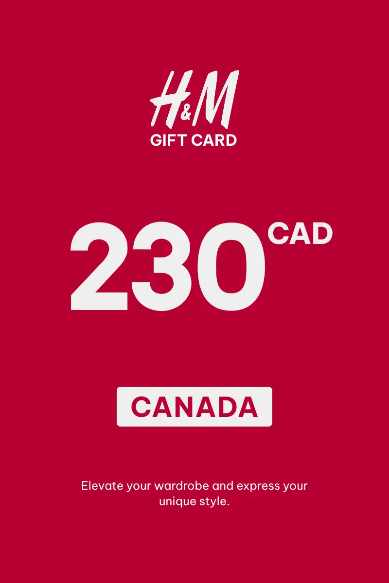 HandM 230 CAD Gift Card (Canada) - Digital Key