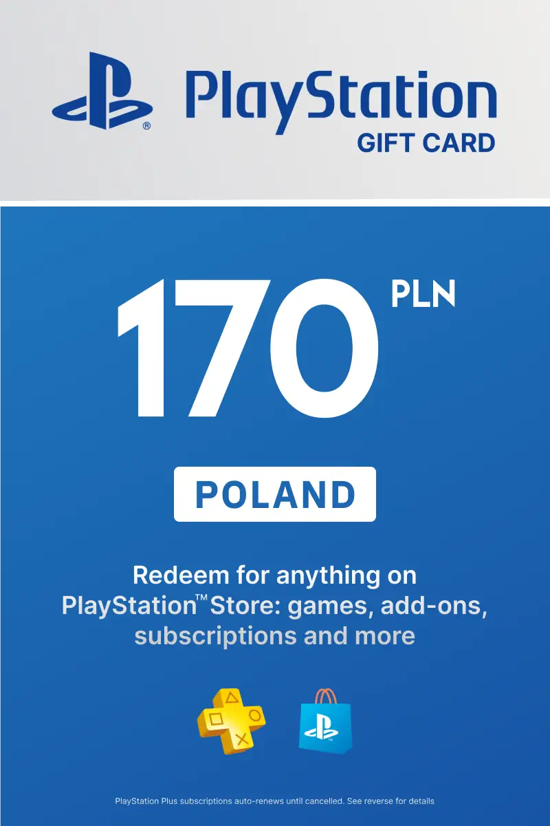 PlayStation Store 170 PLN Gift Card (Poland) - Digital Key