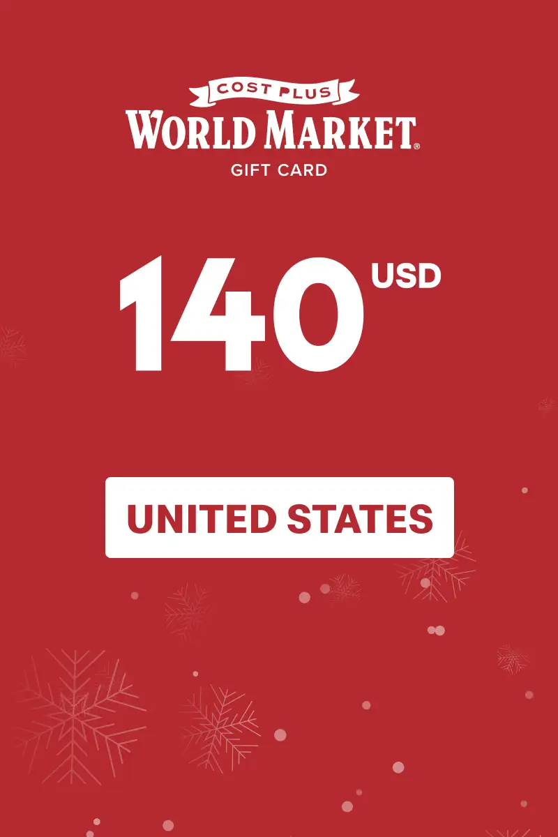 Cost Plus World Market 140 USD Gift Card (United States) - Digital Key