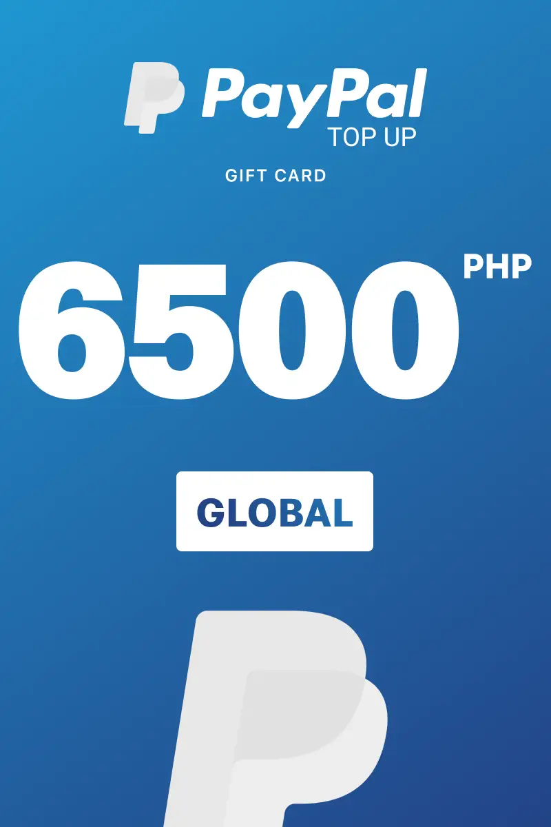 PayPal Instant Top Up 6500 PHP Gift Card (Global) - Digital Key