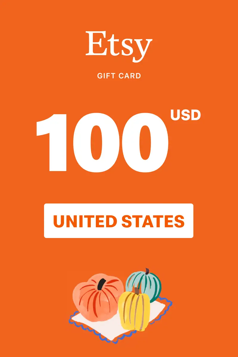 Etsy 100 USD Gift Card (United States) - Digital Key