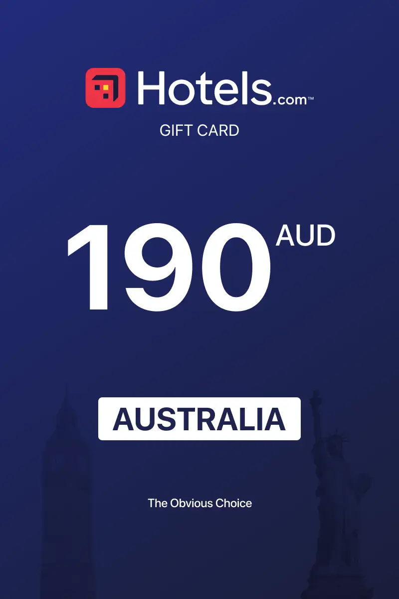 Hotels.com 190 AUD Gift Card (Australia) - Digital Key