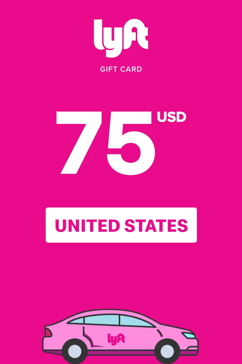 Lyft 75 USD Gift Card (United States) - Digital Key