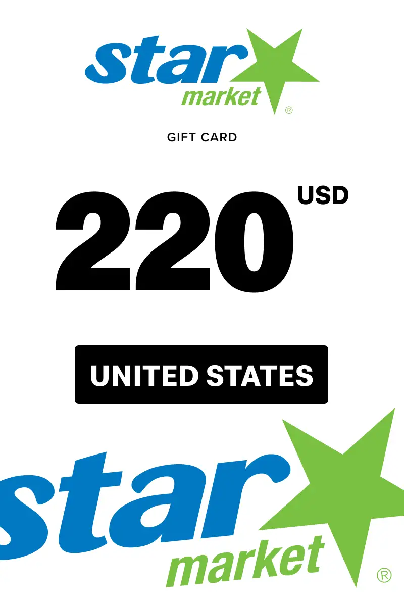 Star Market 220 USD Gift Card (United States) - Digital Key