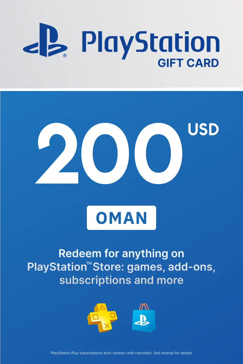 PlayStation Store 200 USD Gift Card (Oman) - Digital Key