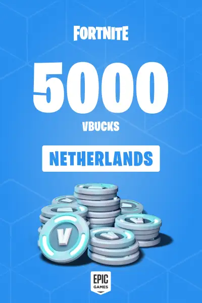 Fortnite - 5000 V-Bucks Card (Netherlands) - Digital Key