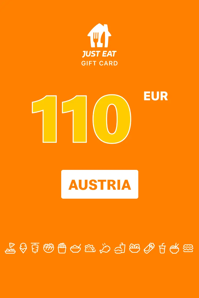 Lieferando (Just Eat) 110 EUR Gift Card (Austria) - Digital Key