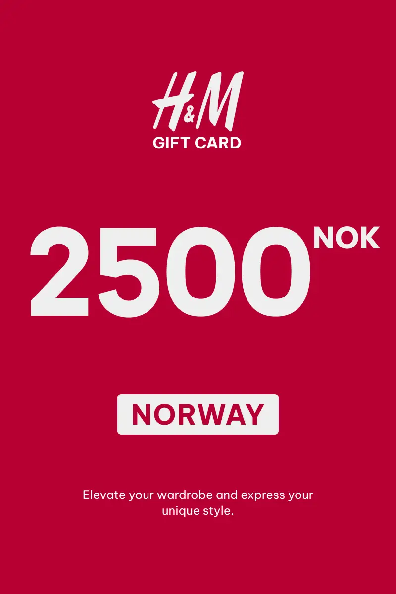 HandM 2500 NOK Gift Card (Norway) - Digital Key