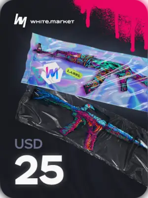 WhiteMarket 25 USD Gift Card (Global) - Digital Key afbeelding 1