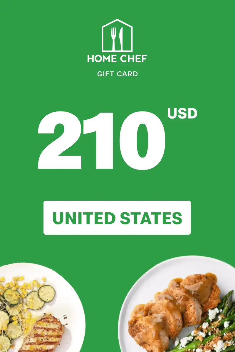 Home Chef 210 USD Gift Card (United States) - Digital Key