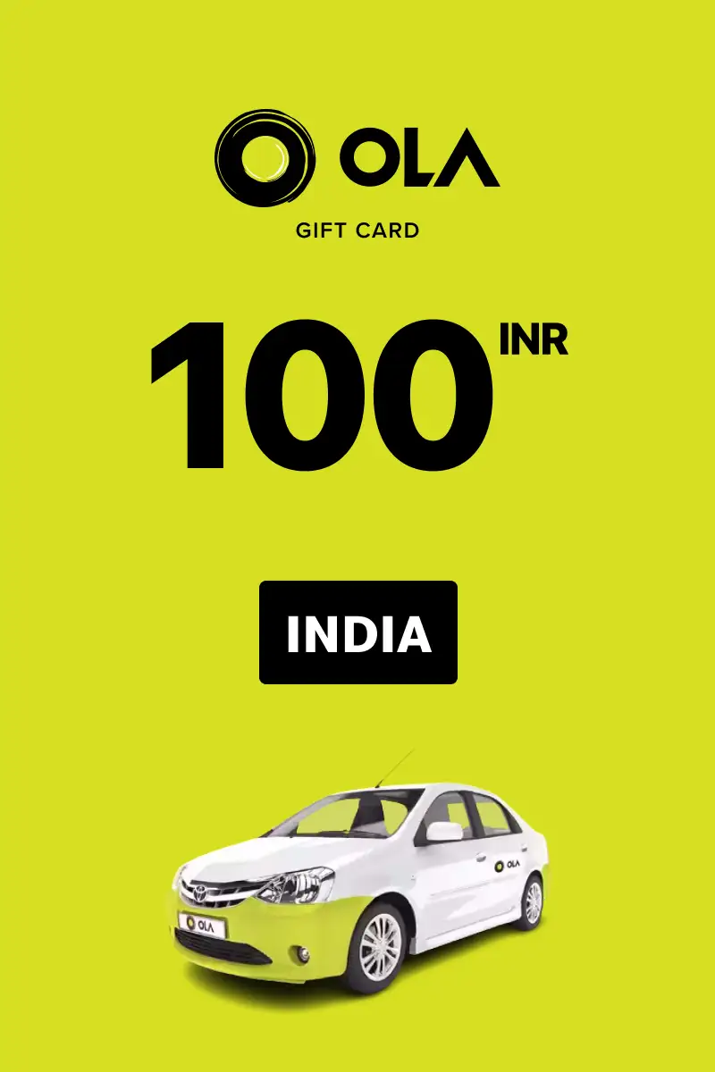 Ola Cabs 100 INR Gift Card (India) - Digital Key
