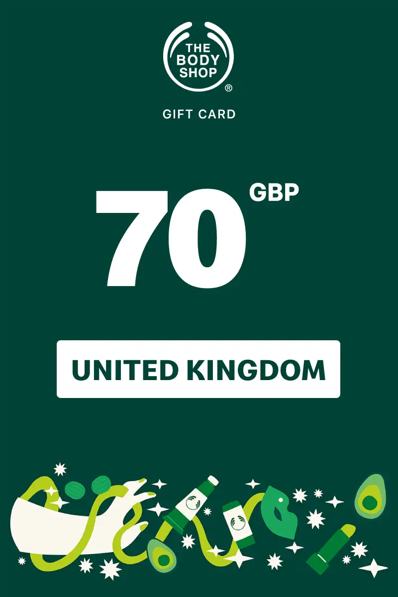 The Body Shop 70 GBP Gift Card (United Kingdom) - Digital Key