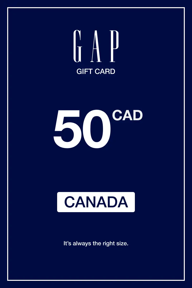 Gap 50 CAD Gift Card (Canada) - Digital Key