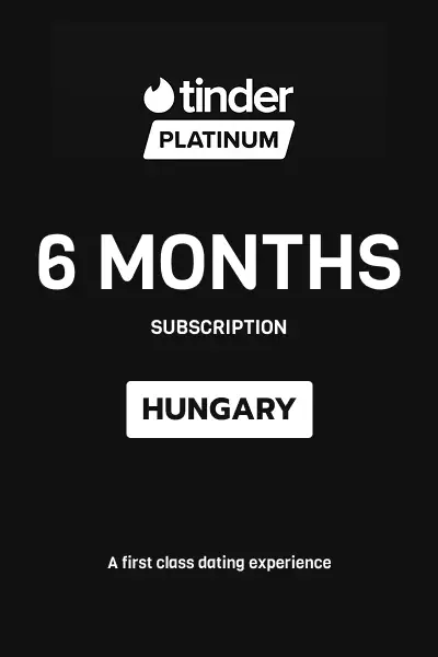 Tinder Platinum 6 Months Subscription (Hungary) - Digital Key