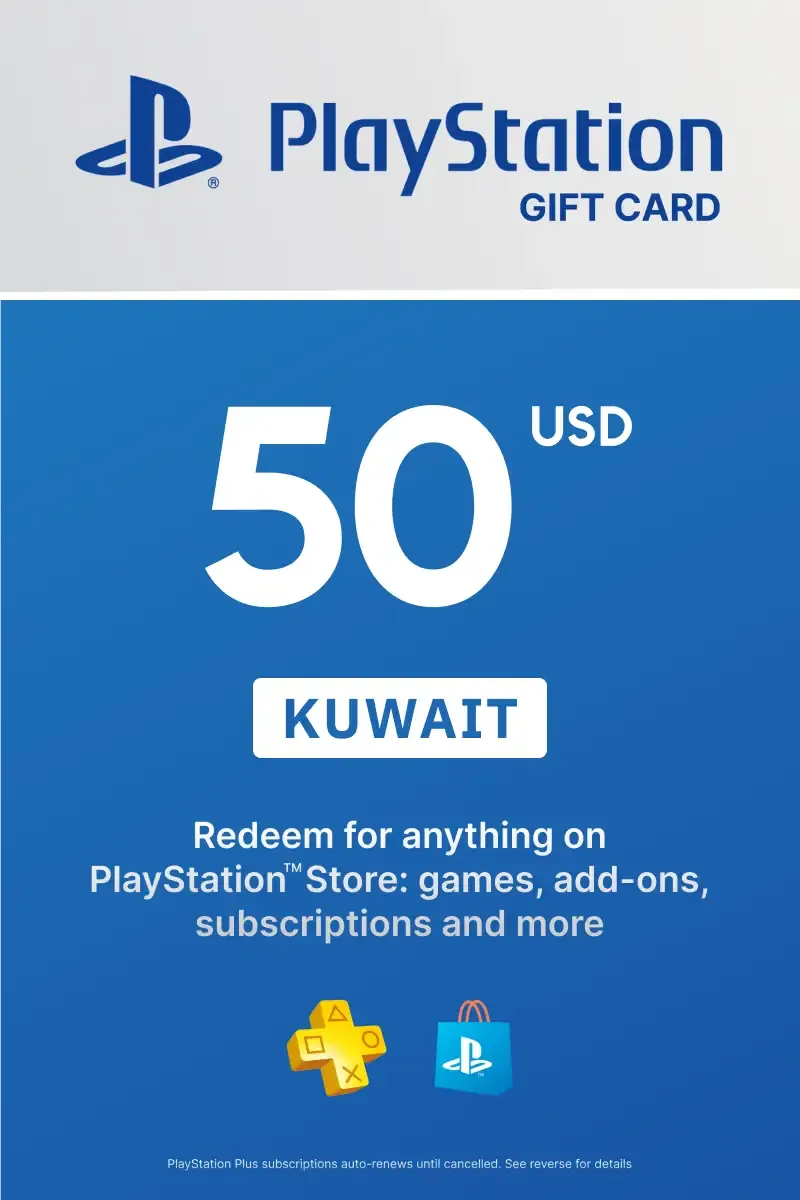 PlayStation Store 50 USD Gift Card (Kuwait) - Digital Key afbeelding 1