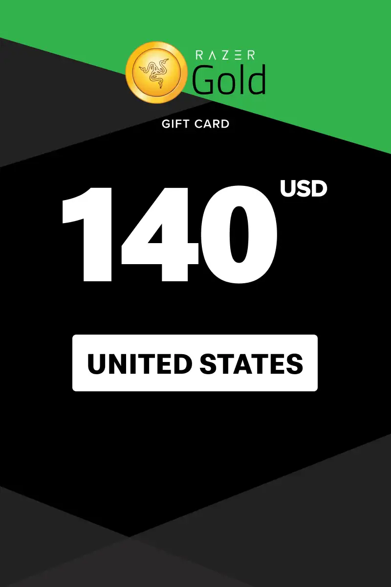 Razer Gold 140 USD Gift Card (United States) - Digital Key