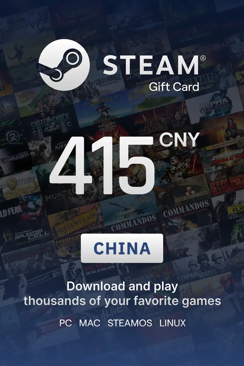 Steam Wallet 415 CNY Gift Card (China) - Digital Key