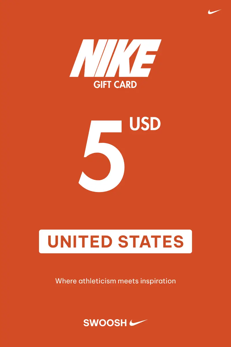 Nike 5 USD Gift Card (United States) - Digital Key