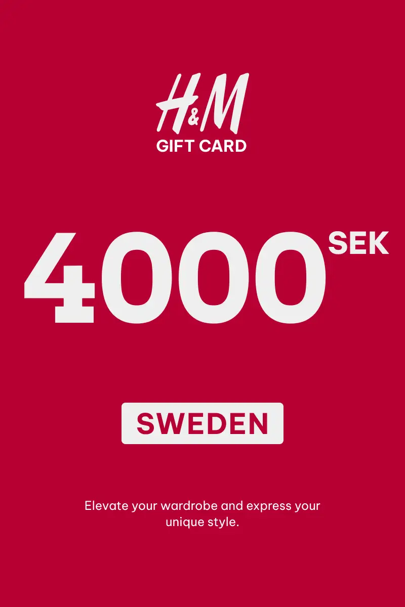 HandM 4000 SEK Gift Card (Sweden) - Digital Key