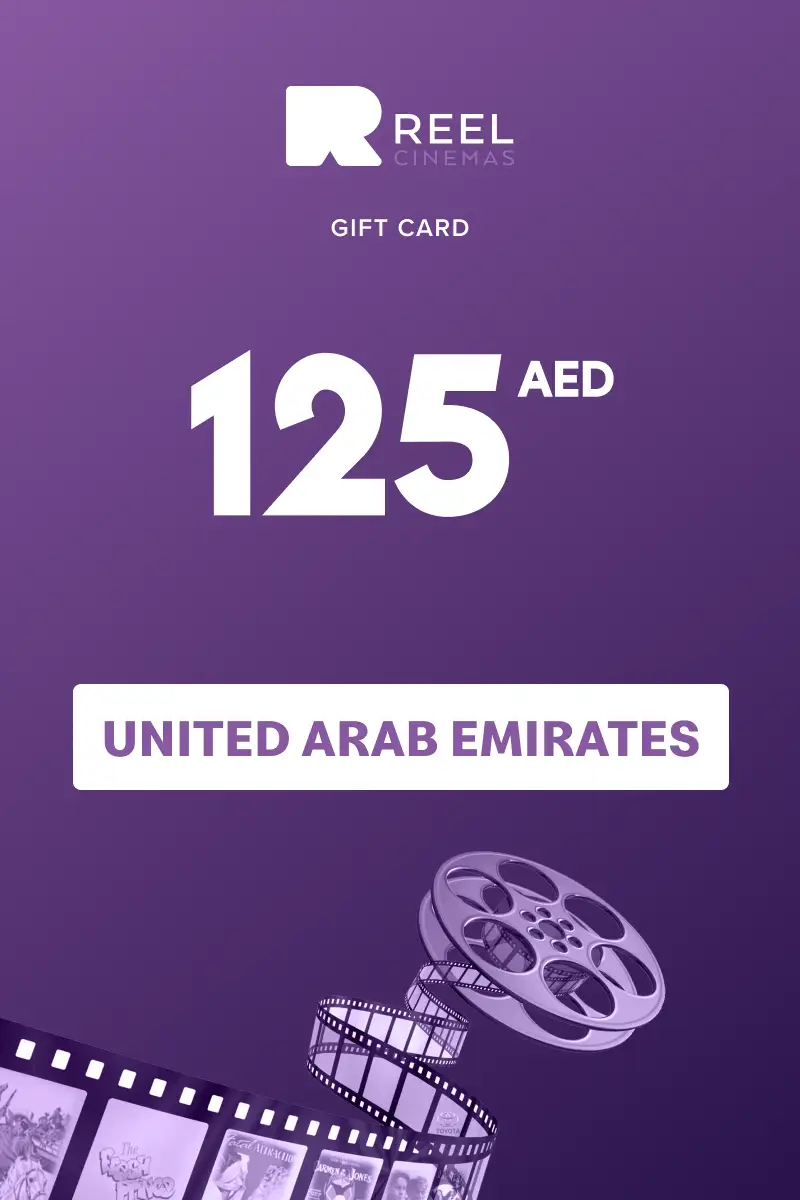 Reel Cinema 125 AED Gift Card (United Arab Emirates) - Digital Key