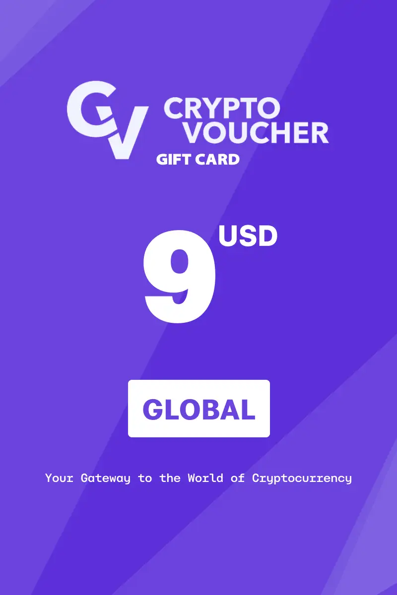 Crypto Voucher 9 USD Gift Card (Global) - Digital Key