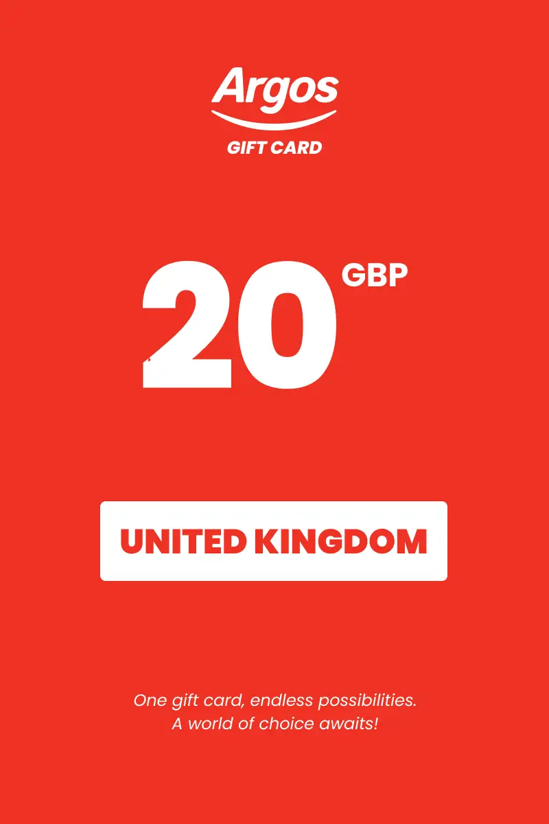Argos 20 GBP Gift Card (United Kingdom) - Digital Key