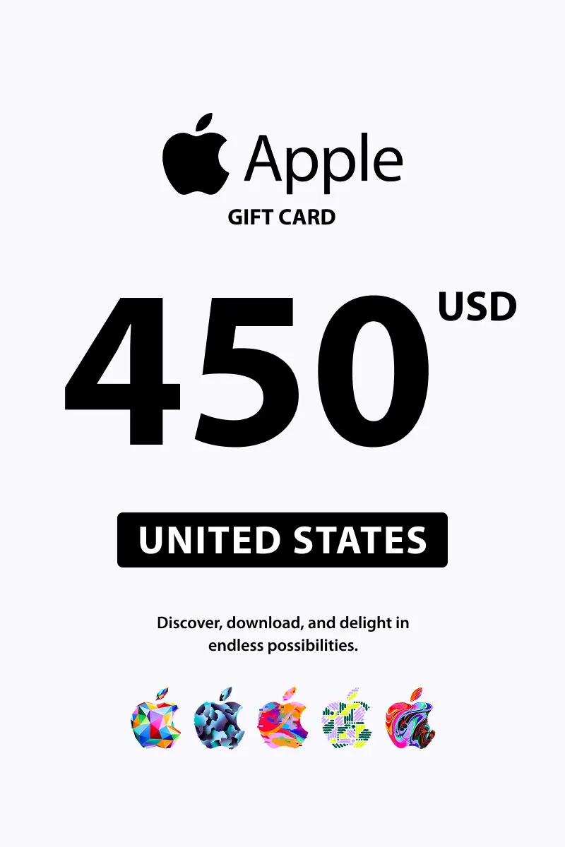 Apple 450 USD Gift Card (United States) - Digital Key