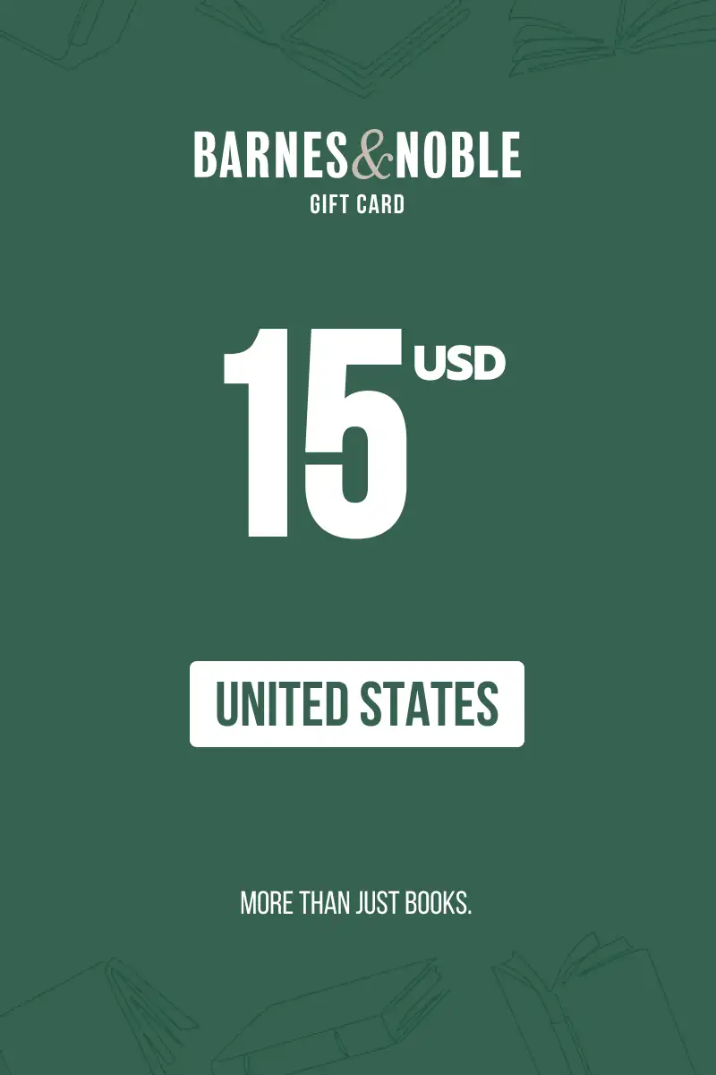 Barnes and Noble 15 USD Gift Card (United States) - Digital Key