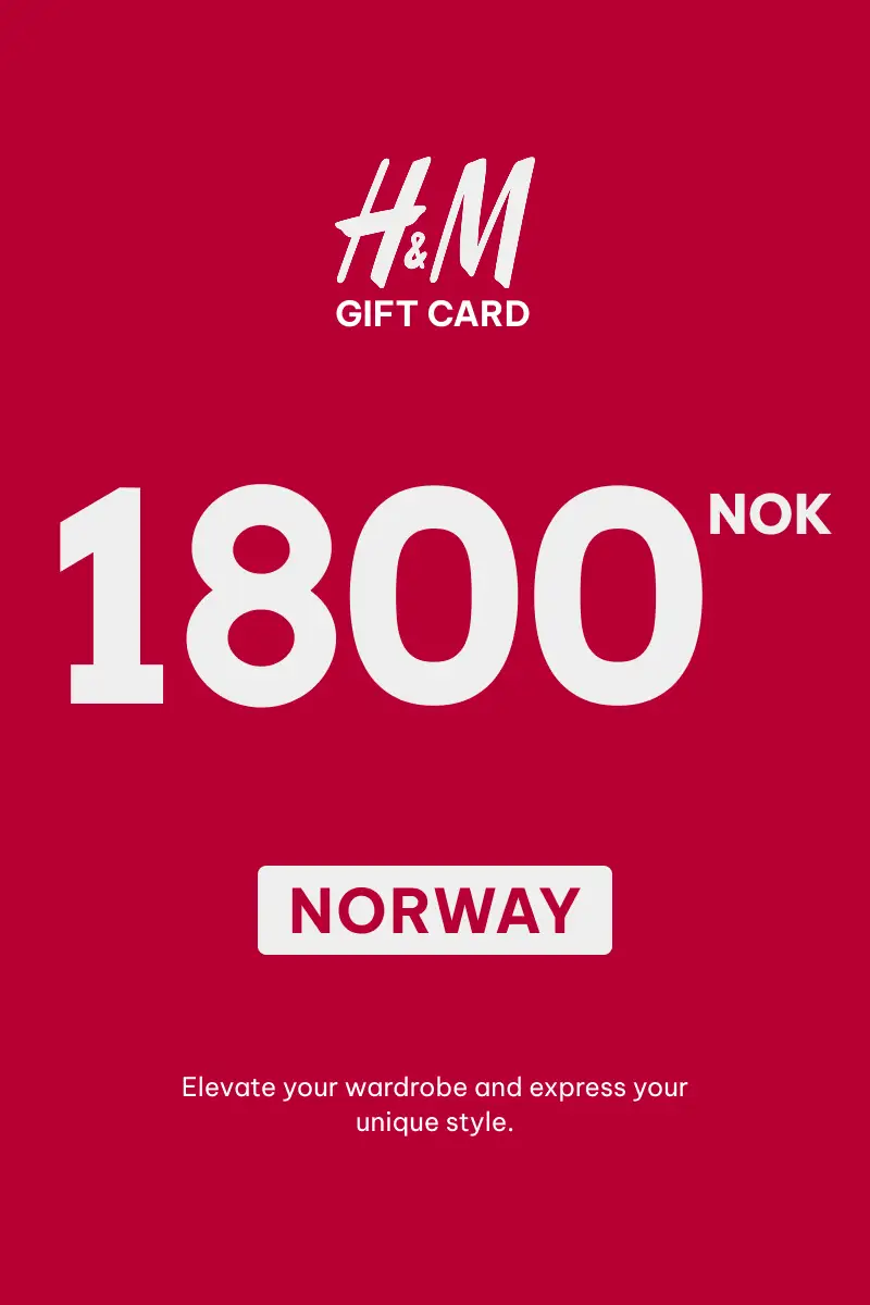 HandM 1800 NOK Gift Card (Norway) - Digital Key