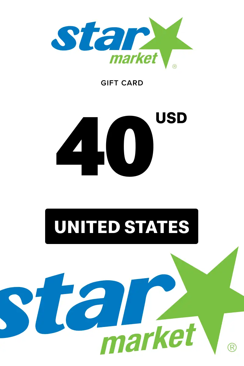 Star Market 40 USD Gift Card (United States) - Digital Key