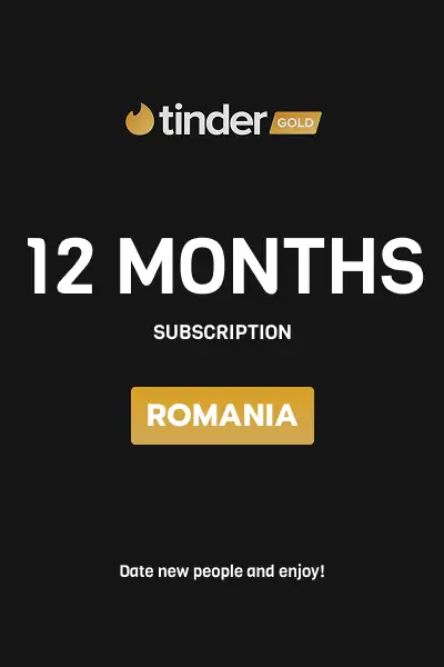 Tinder Gold 12 Months Subscription (Romania) - Digital Key