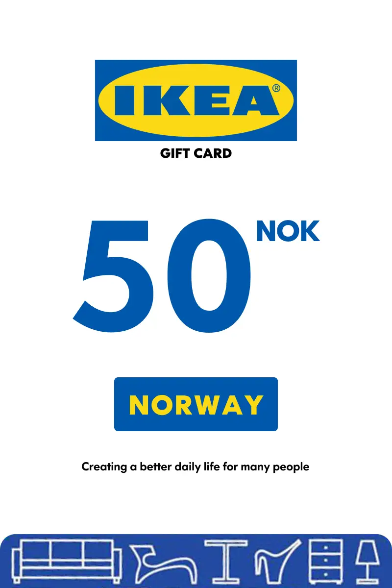 IKEA 50 NOK Gift Card (Norway) - Digital Key
