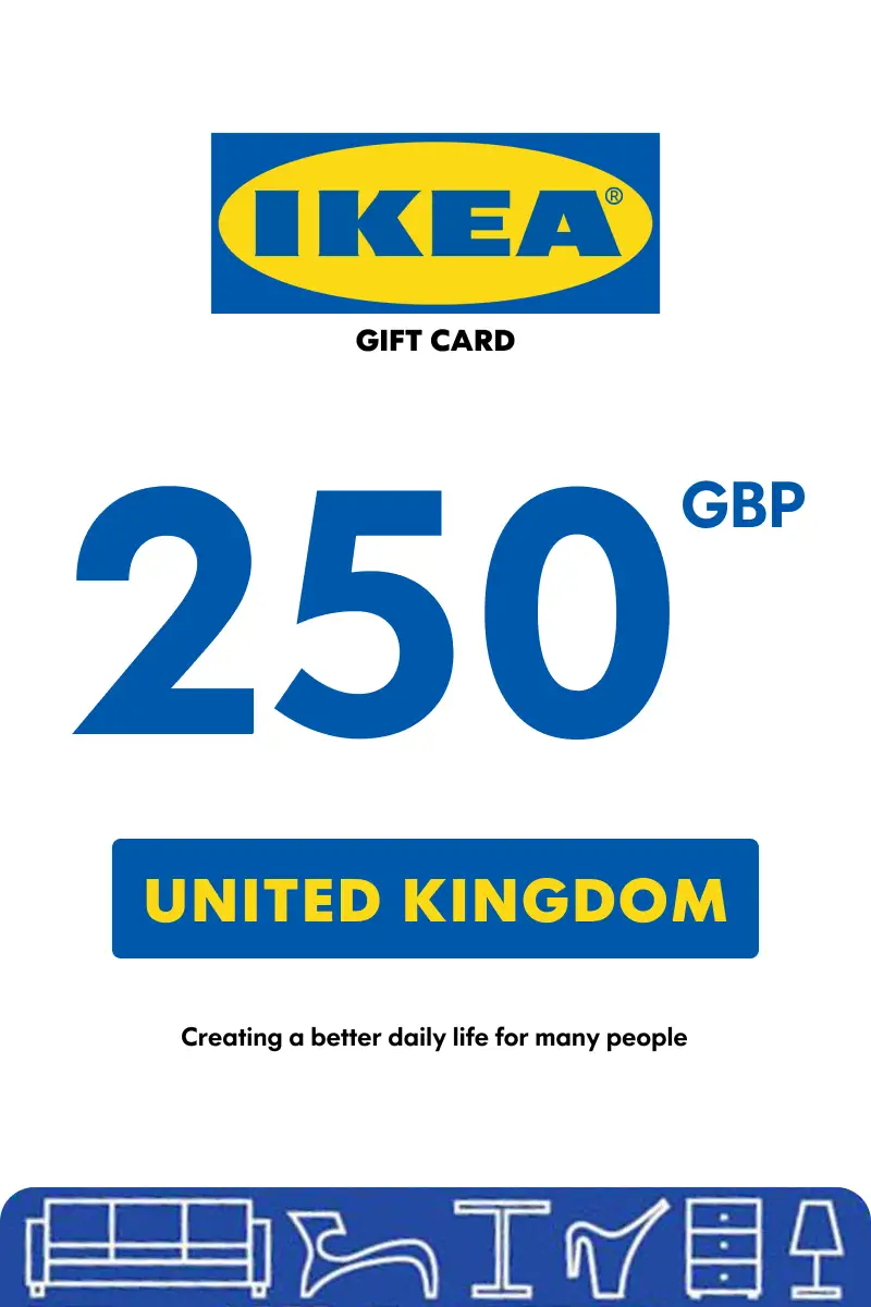 IKEA 250 GBP Gift Card (United Kingdom) - Digital Key