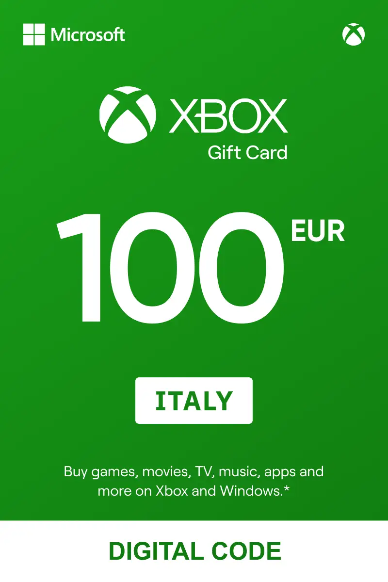 Xbox 100 EUR Gift Card (Italy) - Digital Key