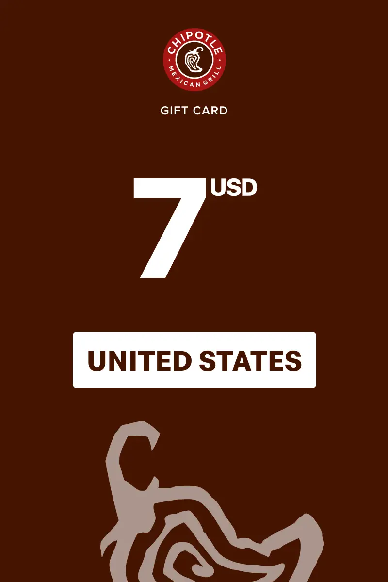 Chipotle 7 USD Gift Card (United States) - Digital Key
