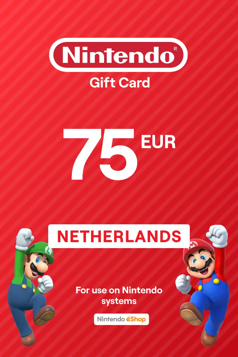 Nintendo eShop 75 EUR Gift Card (Netherlands) - Digital Key
