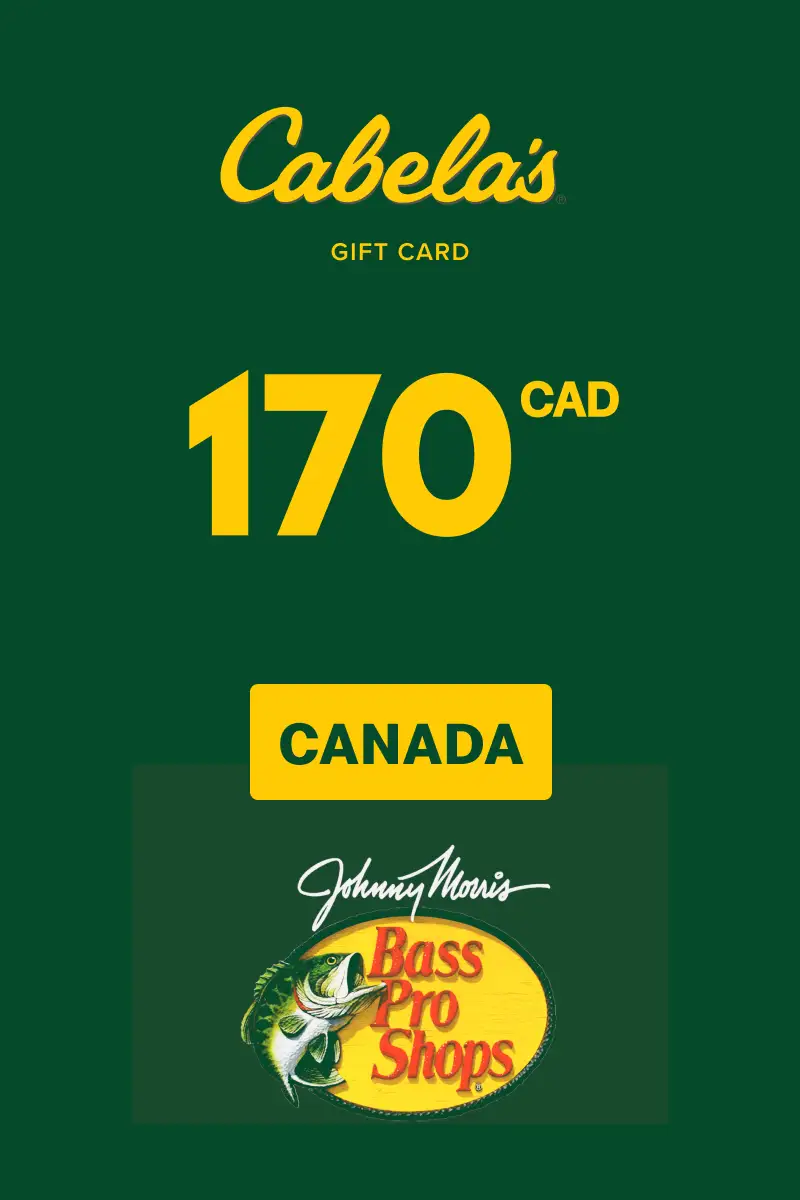 Cabela's 170 CAD Gift Card (Canada) - Digital Key