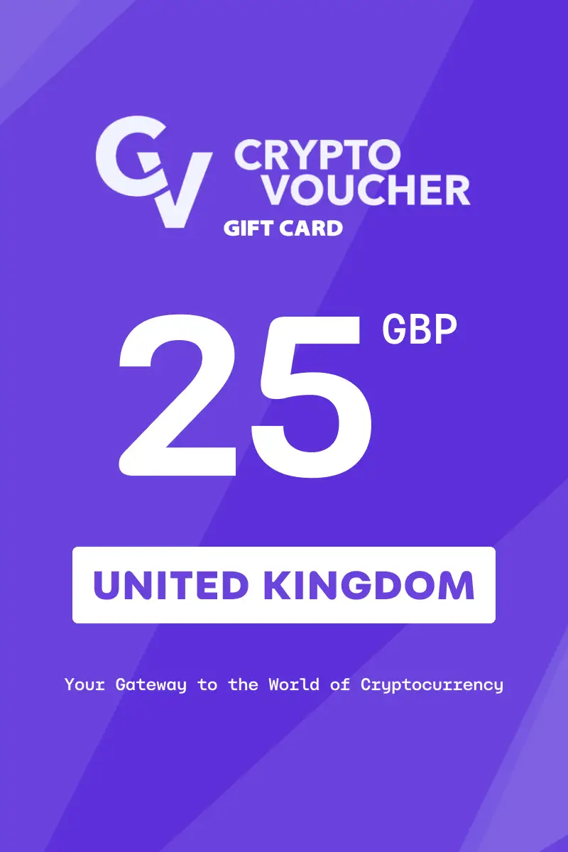 Crypto Voucher 25 GBP Gift Card (United Kingdom) - Digital Key