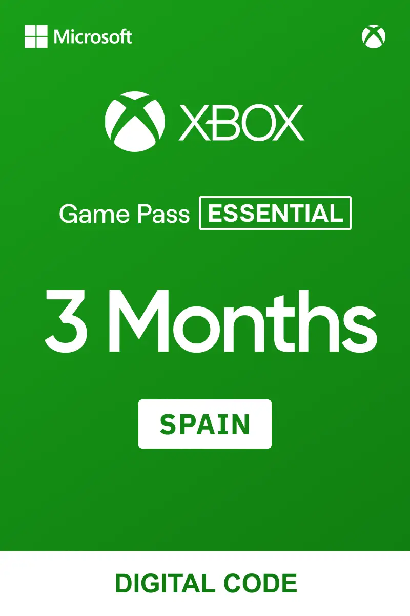 Xbox Game Pass Core (Essential) 3 Months (Spain) - Xbox Live - Digital Key