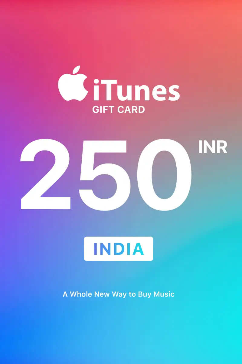 Apple iTunes 250 INR Gift Card (India) - Digital Key