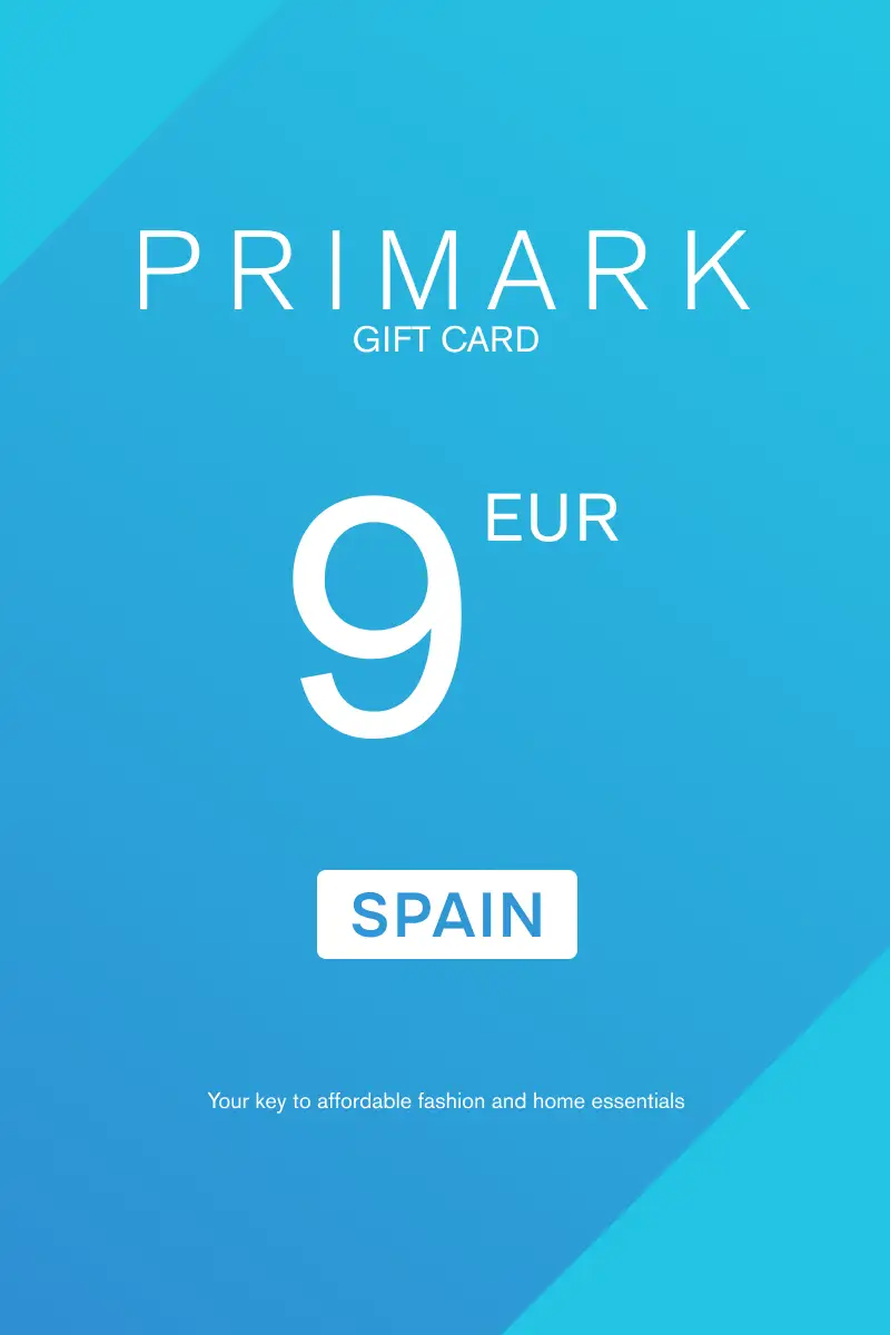 Primark 9 EUR Gift Card (Spain) - Digital Key