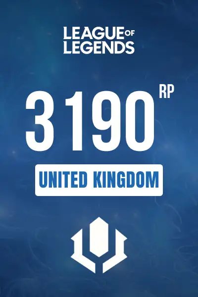 League of Legends - 3190 RP (United Kingdom) - Digital Key