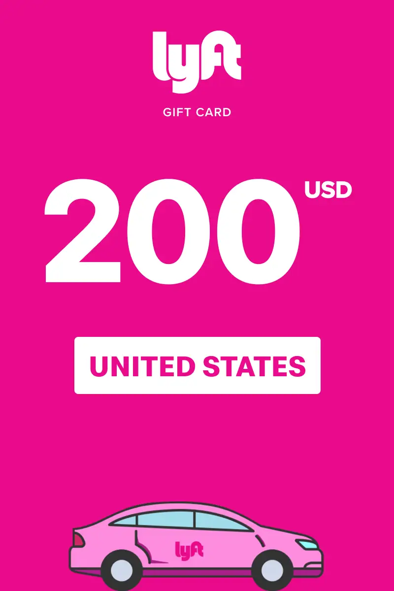 Lyft 200 USD Gift Card (United States) - Digital Key