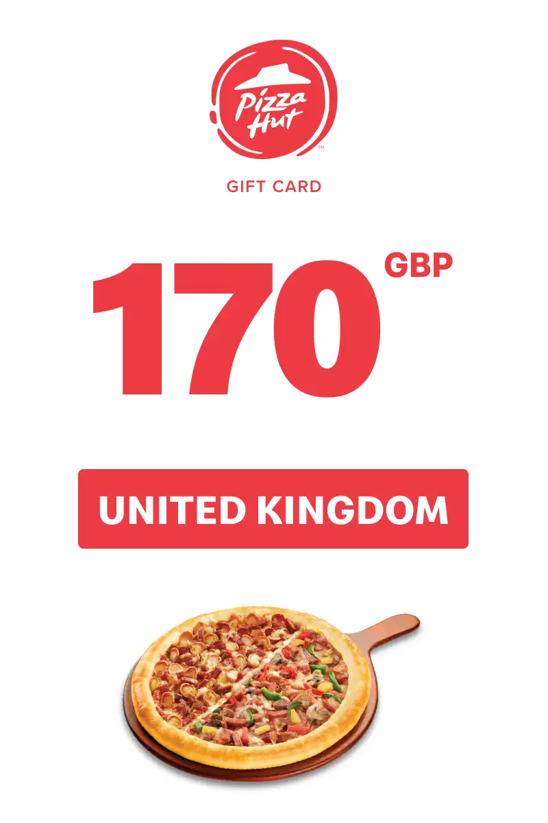 Pizza Hut 170 GBP Gift Card (United Kingdom) - Digital Key