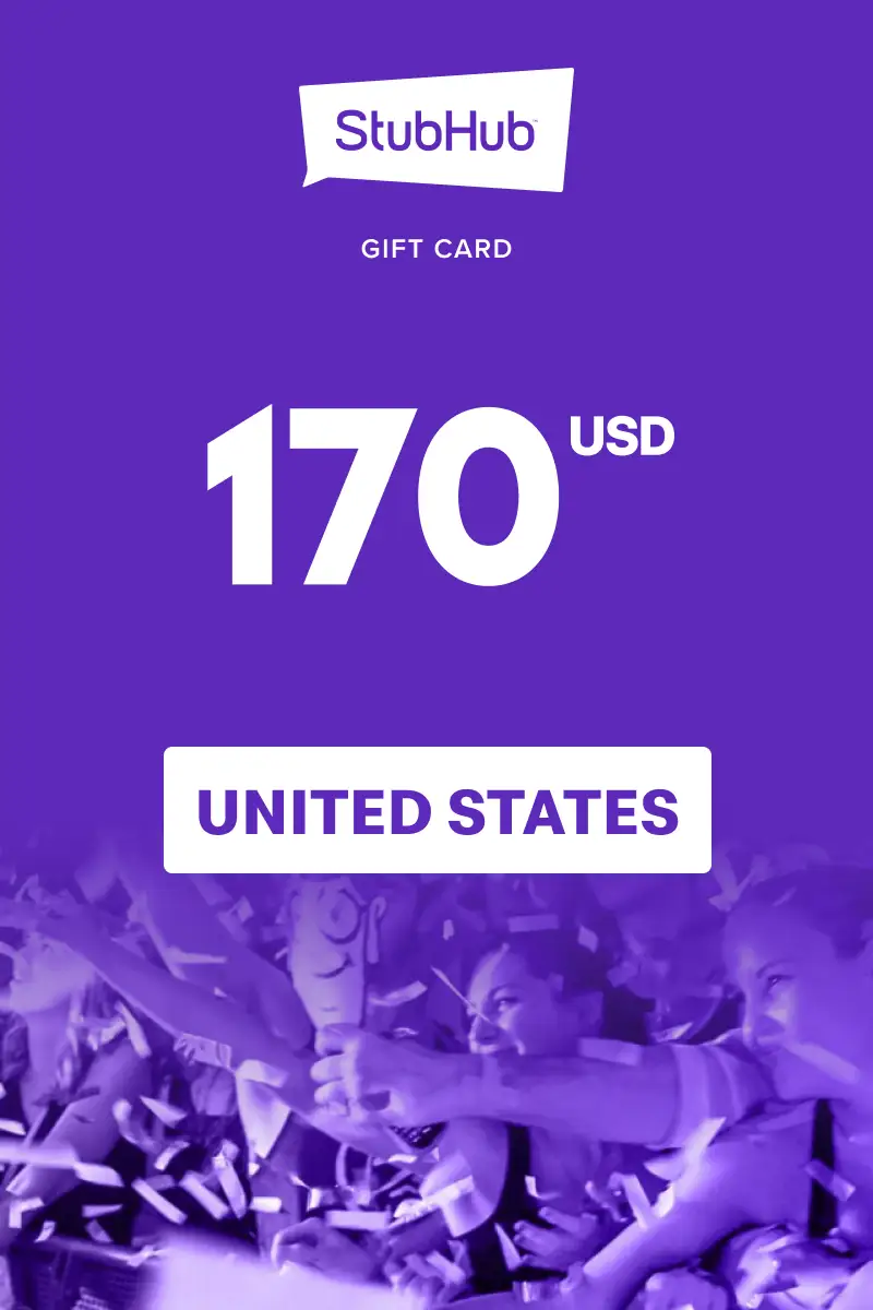 StubHub 170 USD Gift Card (United States) - Digital Key