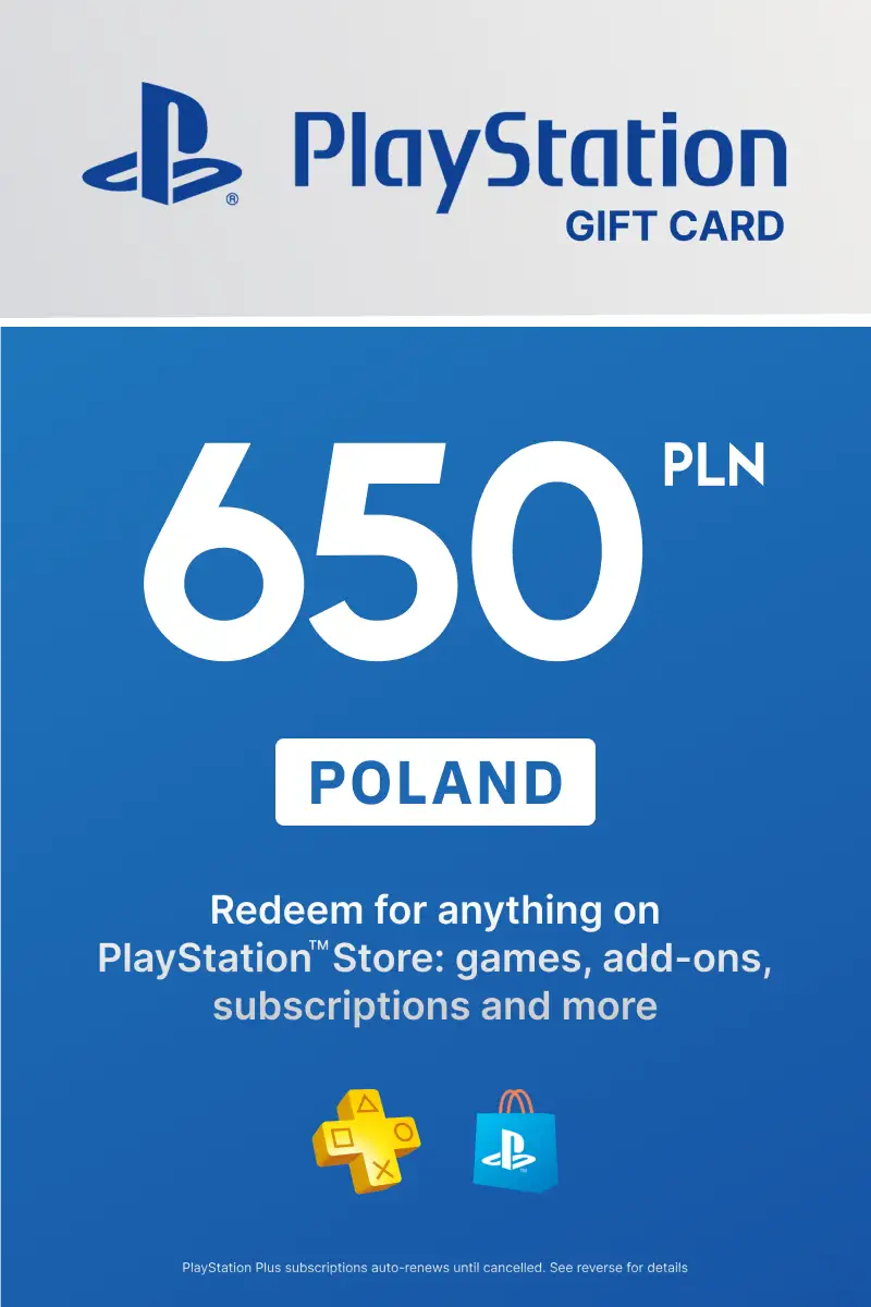 PlayStation Store 650 PLN Gift Card (Poland) - Digital Key